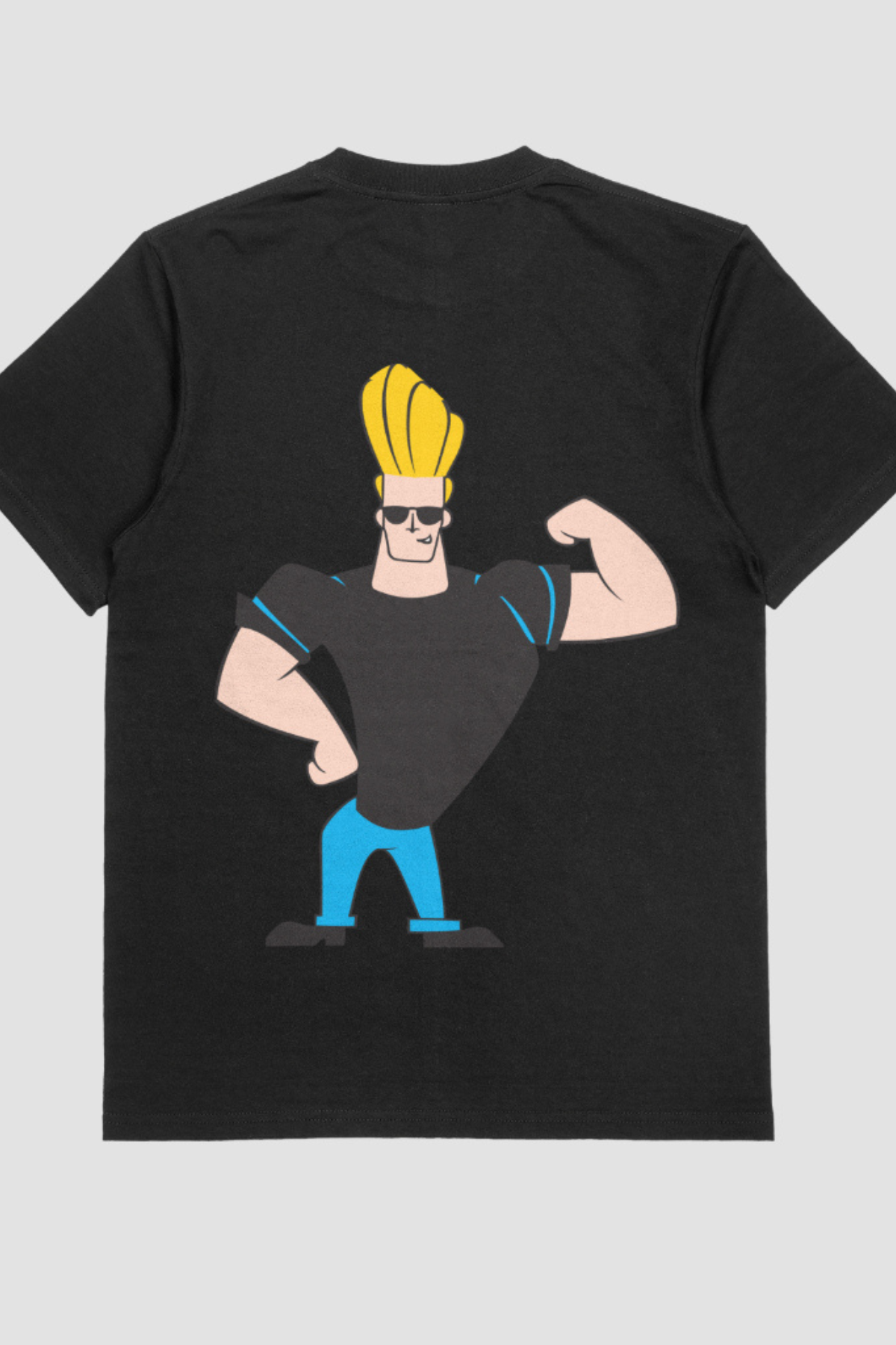 JOHNNY BRAVO - OVERSIZED TEE - BLACK - Wild Chimp