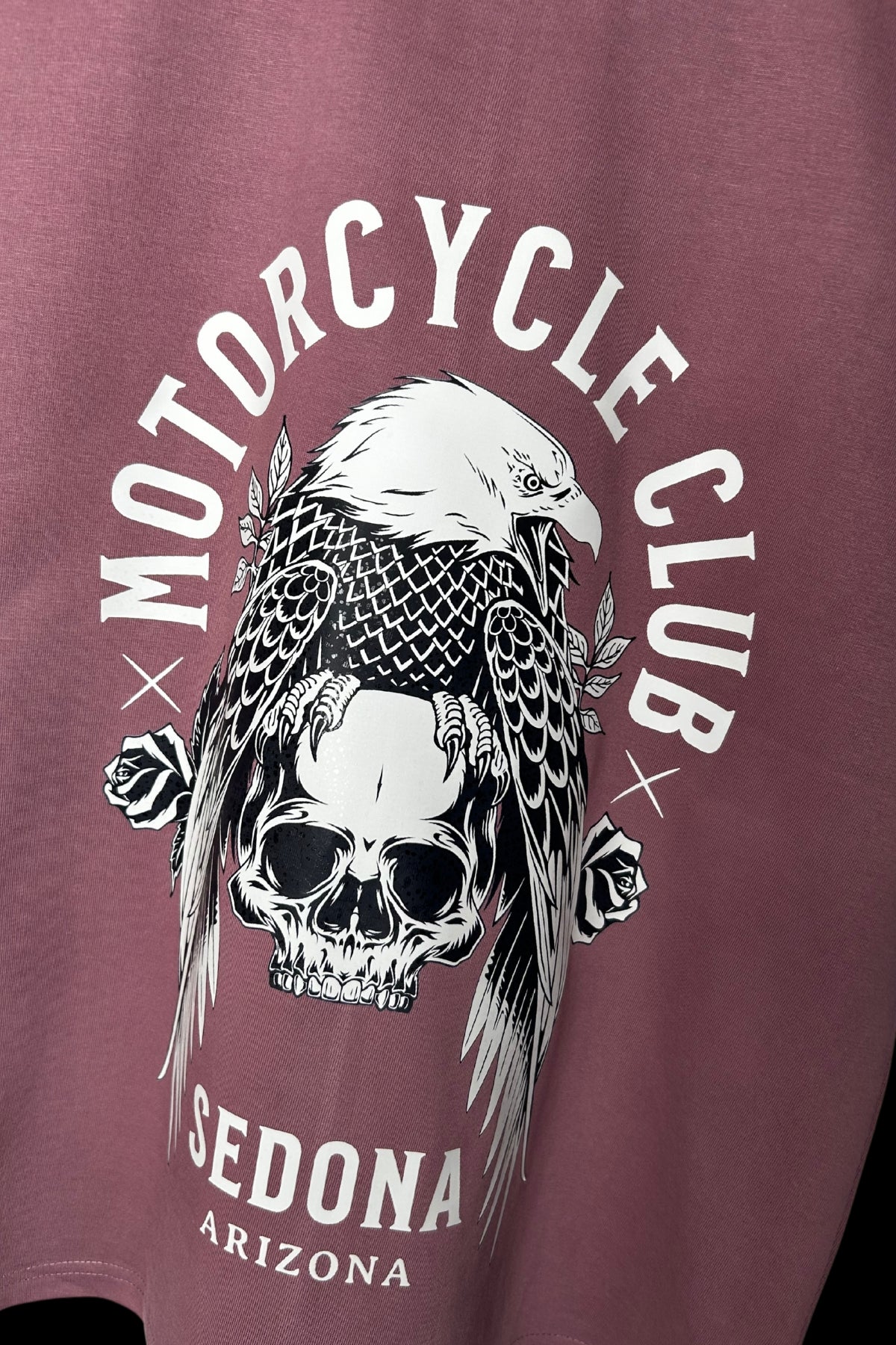 MOTORCYCLE CLUB - OVERSIZED TEE - DUSKY ROSE - Wild Chimp