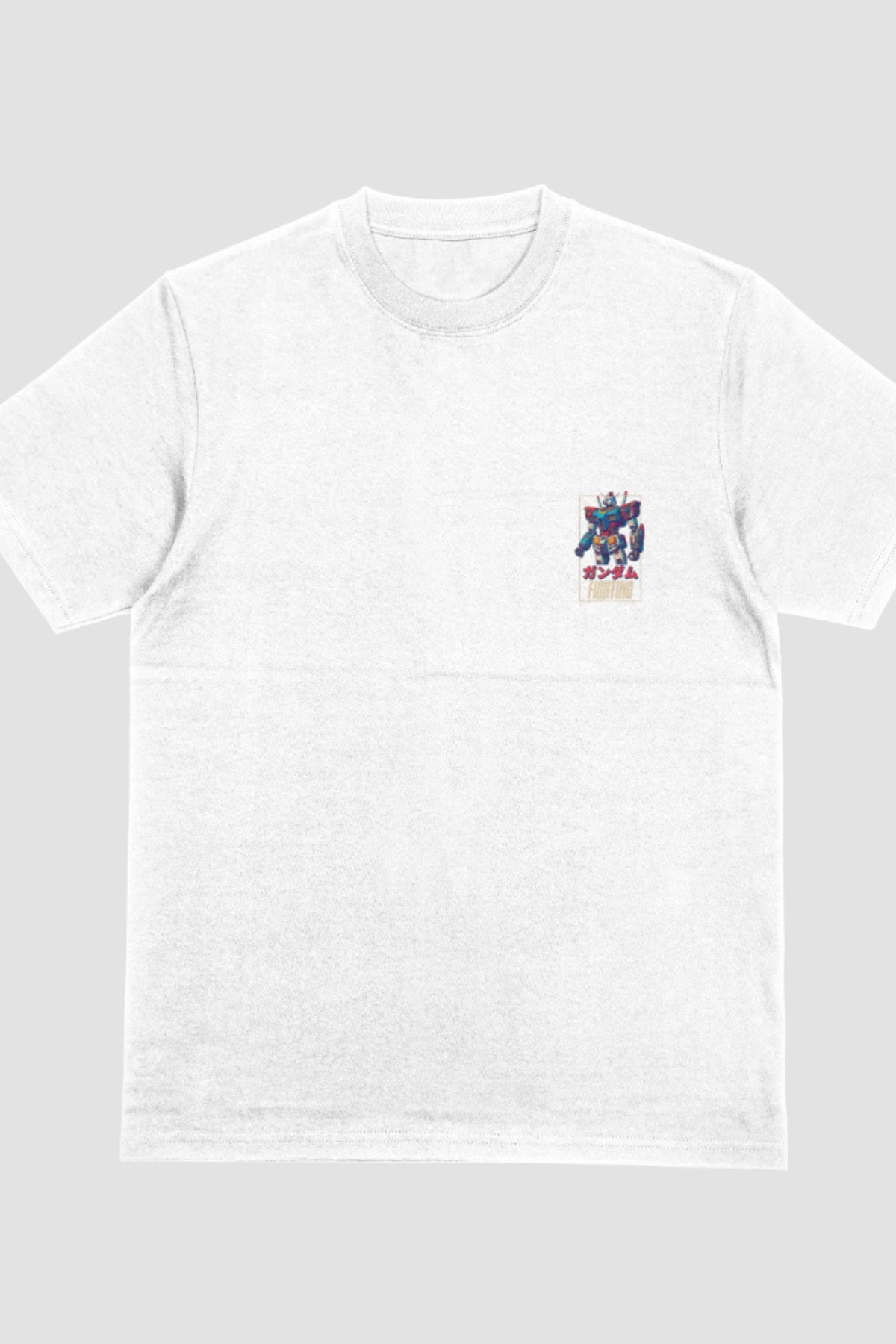 GUNDAM FIGHTING - OVERSIZED T SHIRT - BLACK/ WHITE - Wild Chimp