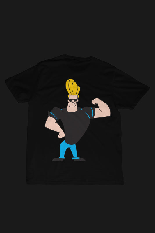 JOHNNY BRAVO - OVERSIZED TEE - BLACK