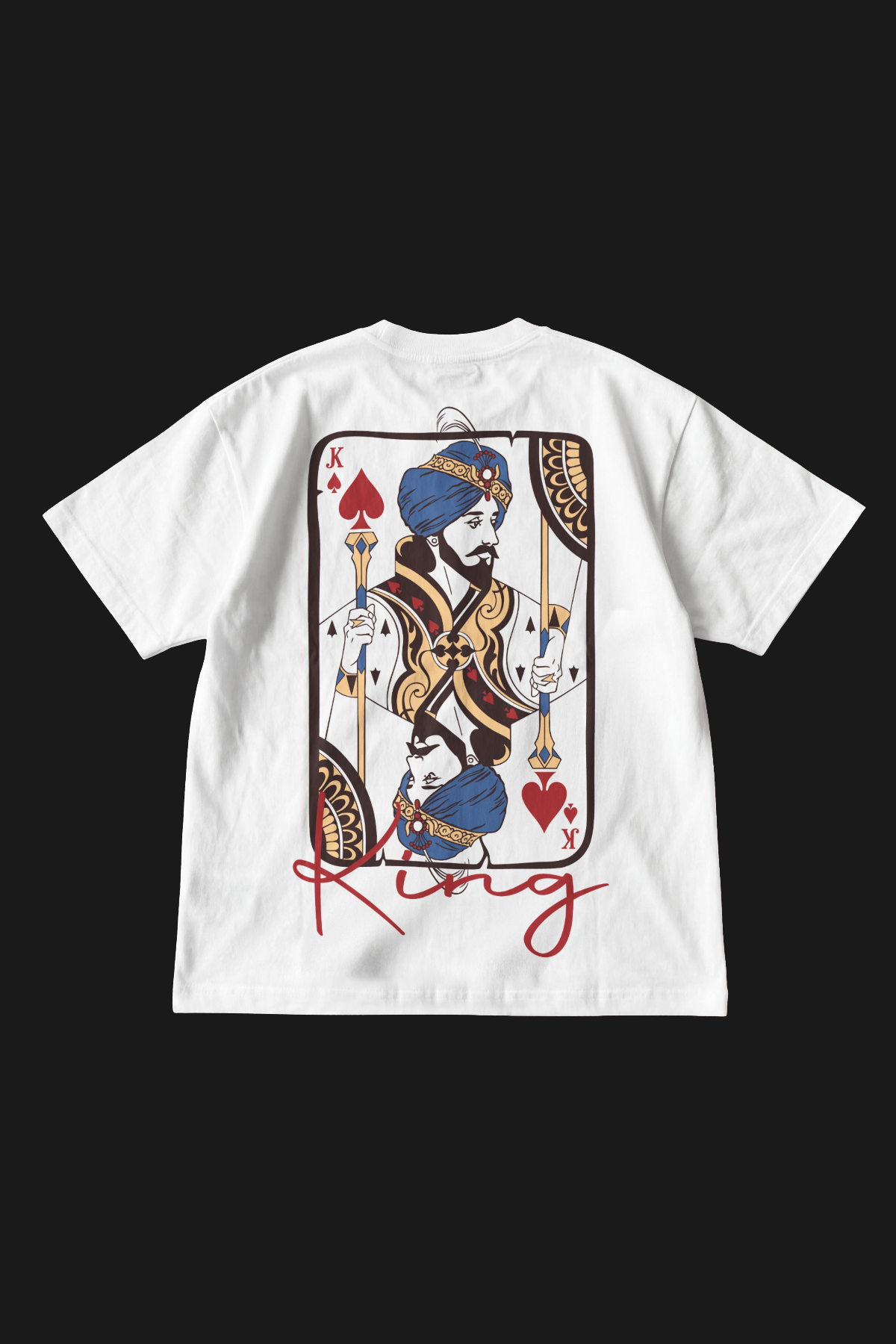 KING OF HEARTS - OVERSIZED TEE - WHITE