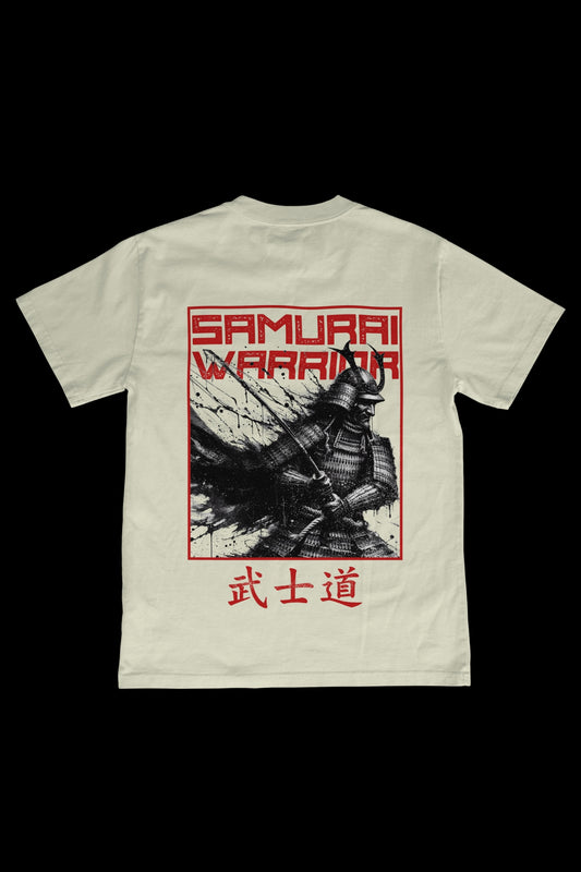 SAMURAI WARRIOR - OVERSIZED TEE - BEIGE