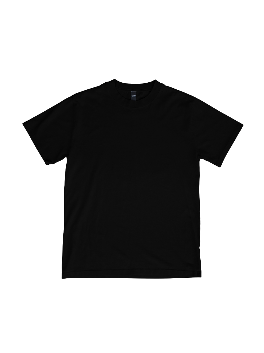 Oversized Premium Tee - Black - Solids