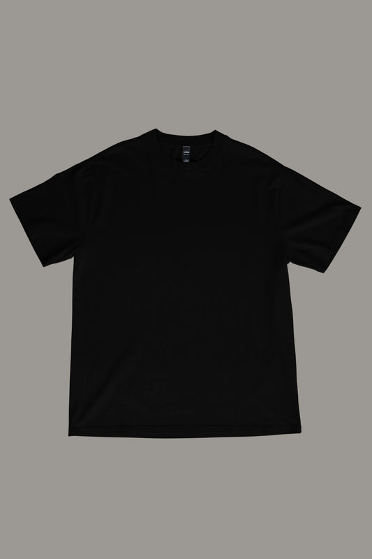 SOLIDS - OVERSIZED TEE - BLACK