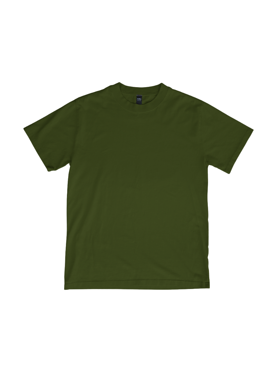 Oversized Premium Tee - Olive Green - Solids