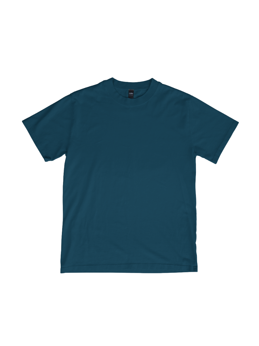 Oversized Premium Tee - Teal Blue - Solids