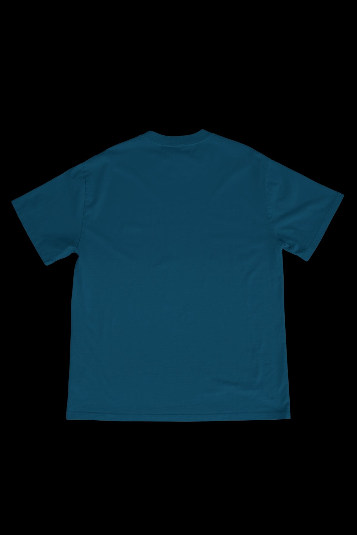 Oversized Premium Tee - Teal Blue - Solids