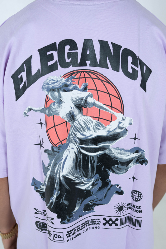 ELEGANCY - OVERSIZED TEE - LILAC - Wild Chimp