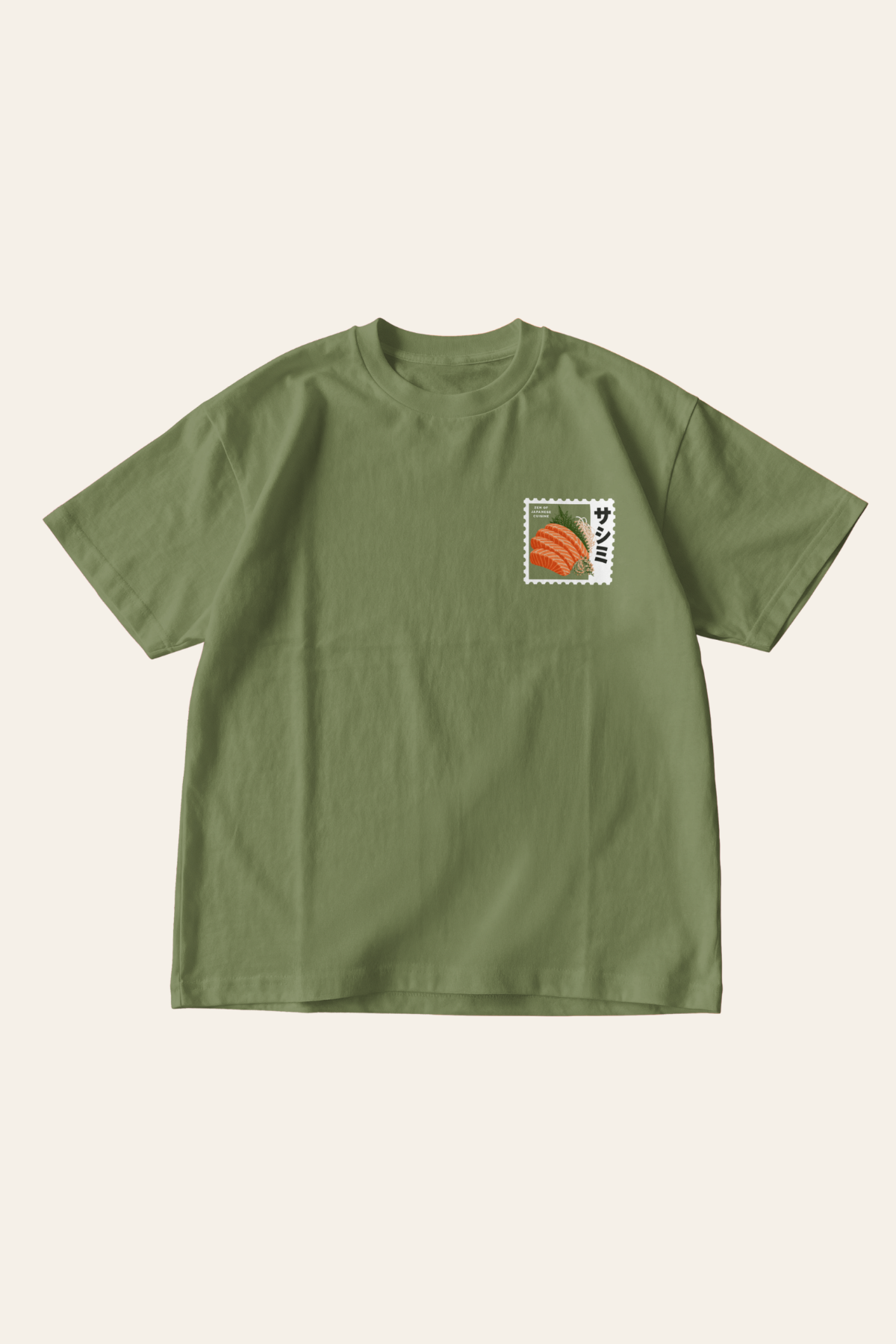 Sashimi Forever - Oversized Tee - Olive Green