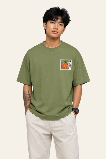 Sashimi Forever - Oversized Tee - Olive Green