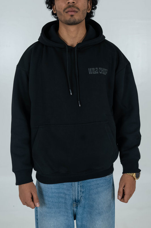 WILD CHIMP - HOODIE - BLACK - Wild Chimp