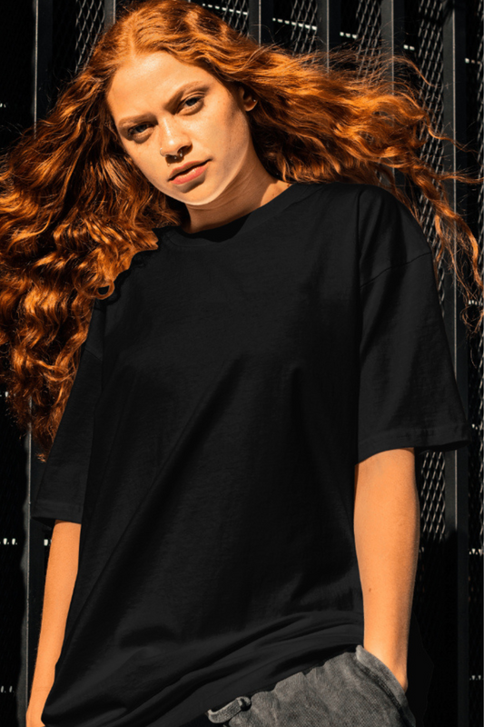 SOLIDS - OVERSIZED TEE - BLACK - Wild Chimp