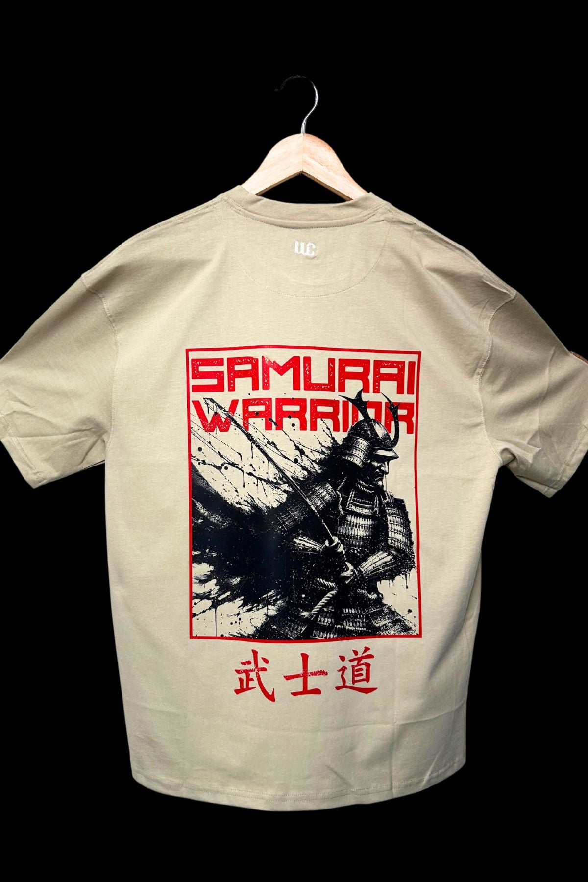 SAMURAI WARRIOR - OVERSIZED TEE - BEIGE - Wild Chimp