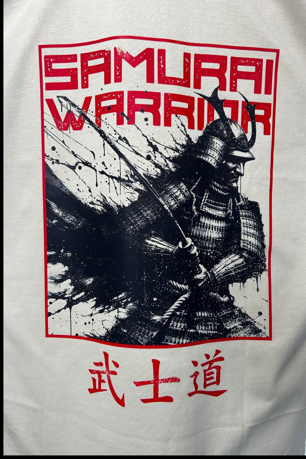 SAMURAI WARRIOR - OVERSIZED TEE - BEIGE - Wild Chimp