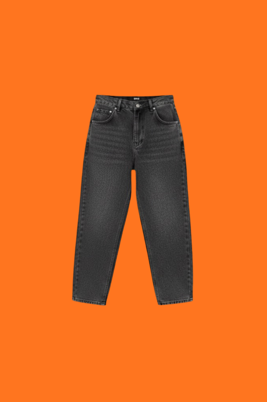 WOMEN'S BAGGY JEANS - LIGHT BLACK