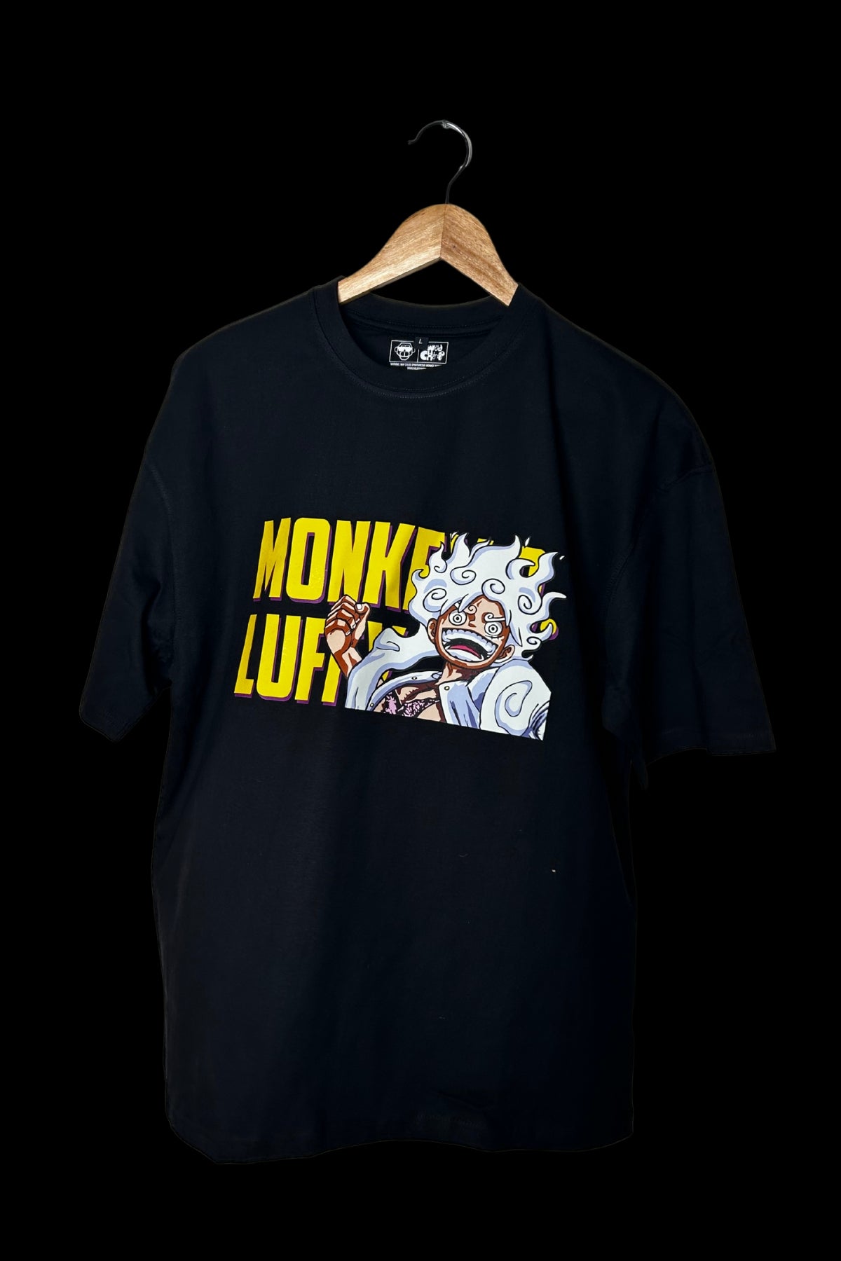LUFFY GEARS - OVERSIZED TEE - BLACK - Wild Chimp