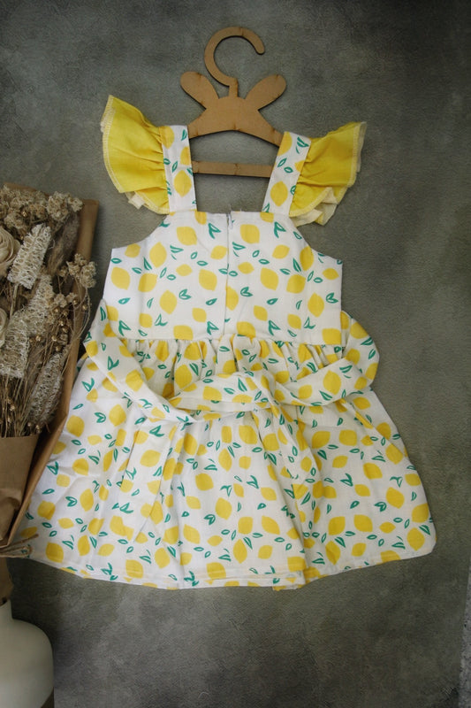 KIDS WEAR - FROCK - LEMON