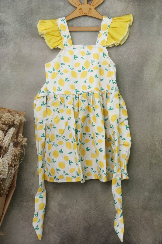 KIDS WEAR - FROCK - LEMON