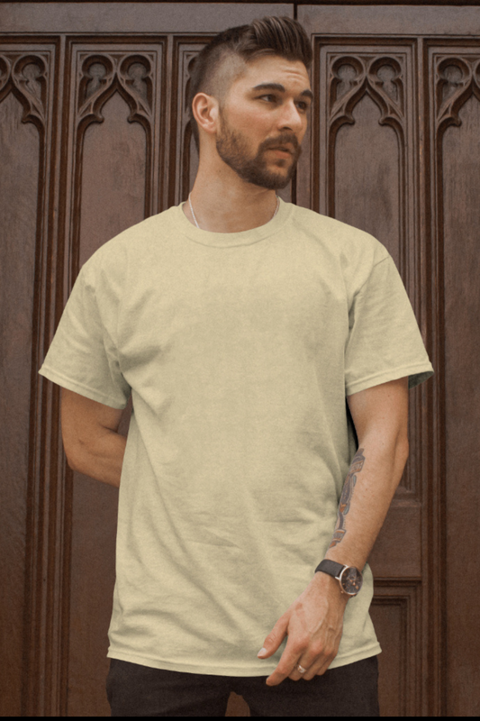 SOLIDS - OVERSIZED TEE - BEIGE - Wild Chimp