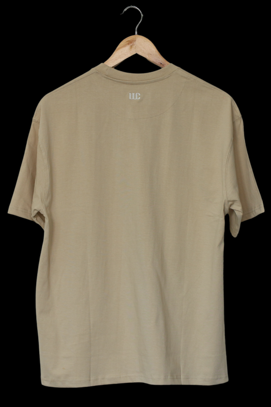 SOLIDS - OVERSIZED TEE - BEIGE - Wild Chimp