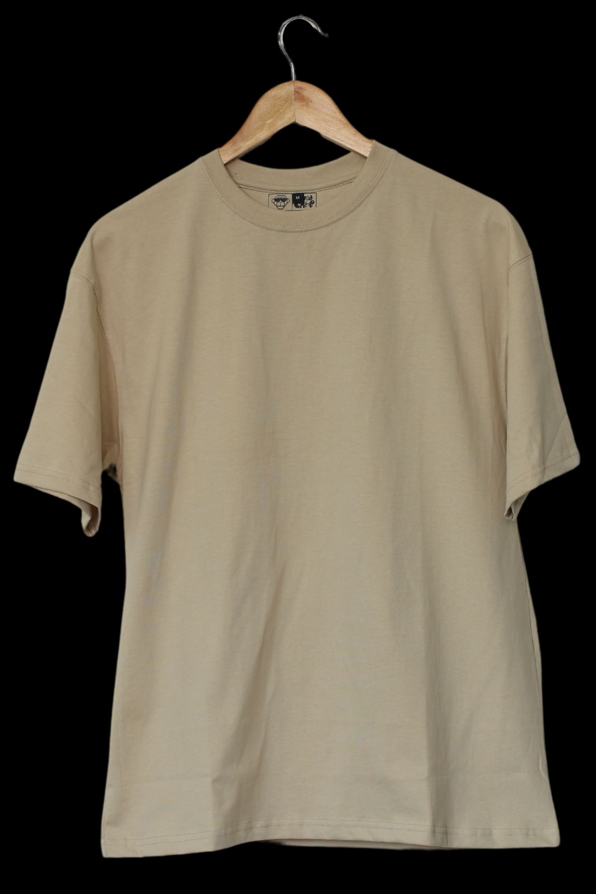 SOLIDS - OVERSIZED TEE - BEIGE - Wild Chimp