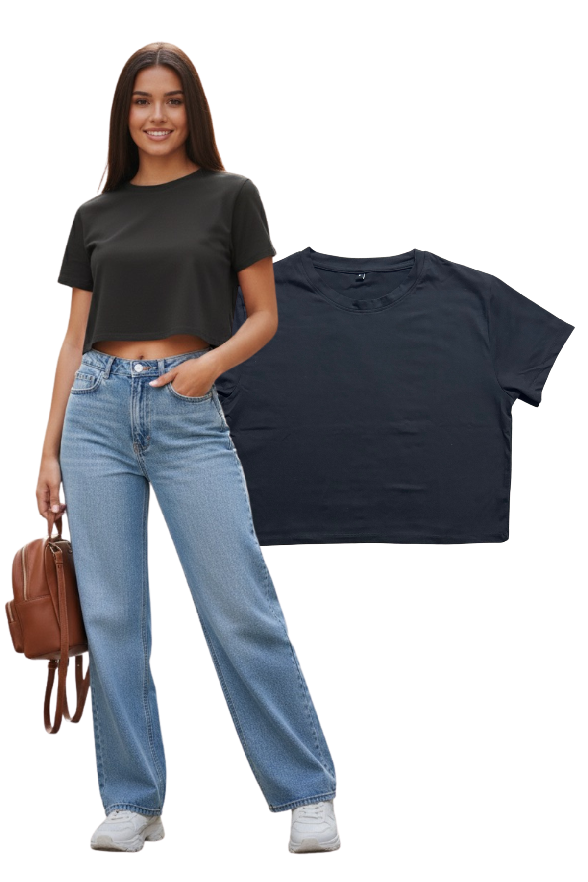 CROP TOP - BLACK