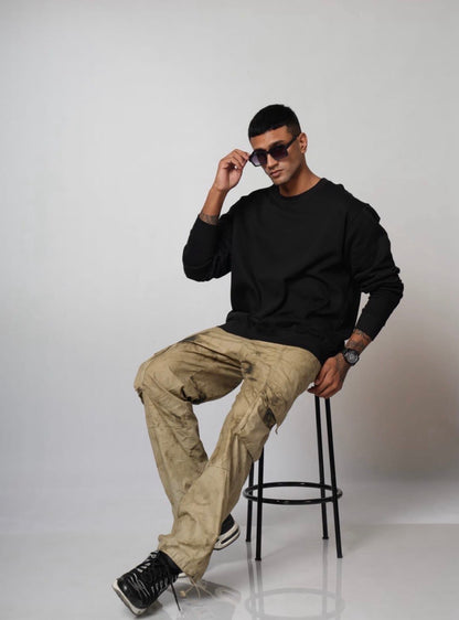 Sweat Shirt - Black - Solids