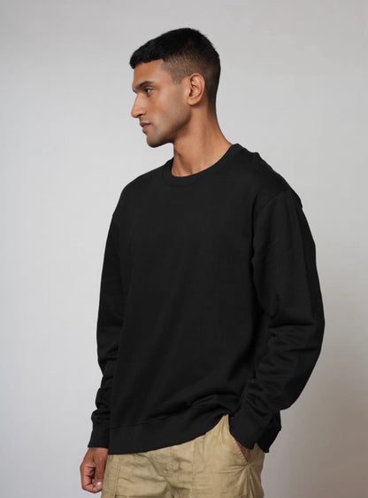 Sweat Shirt - Black - Solids