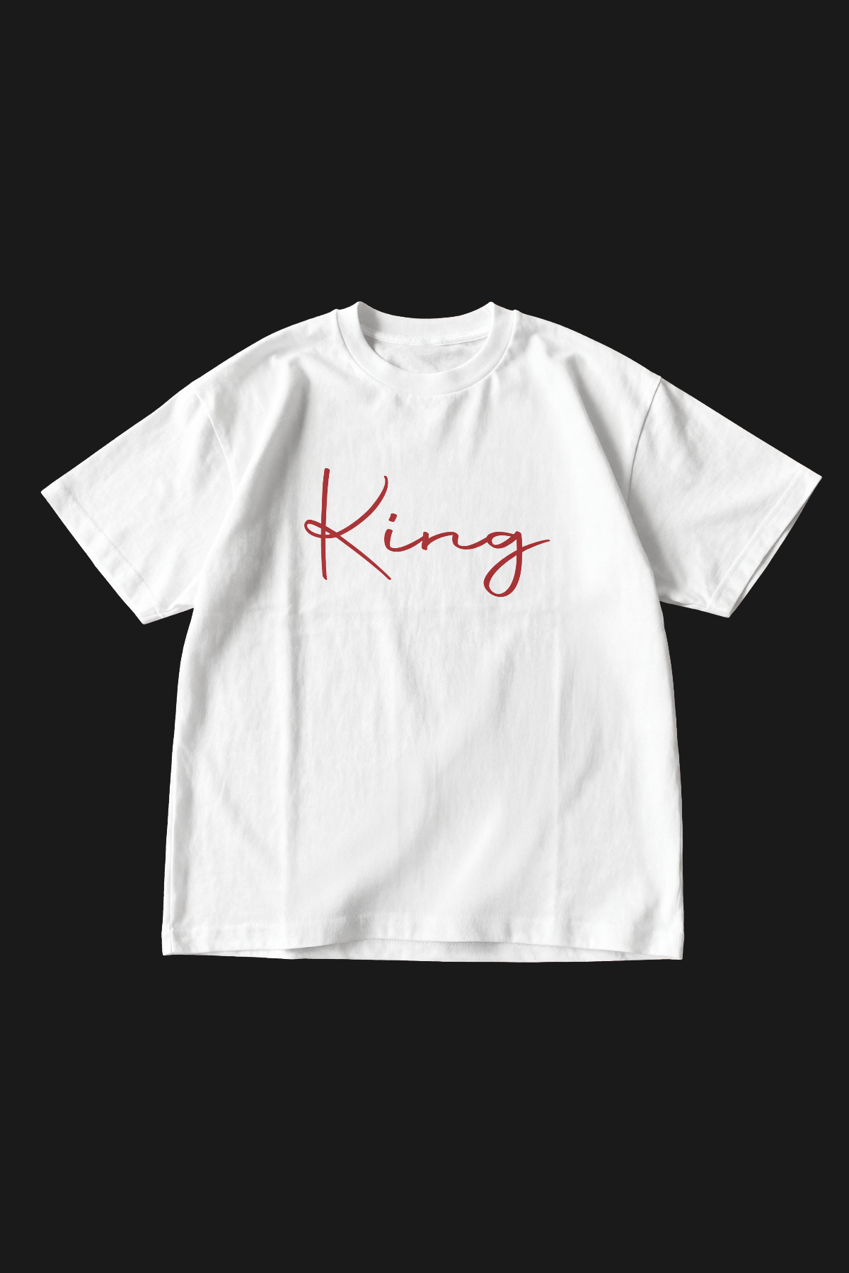 KING OF HEARTS - OVERSIZED TEE - WHITE