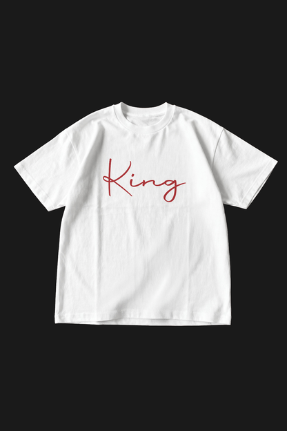 KING OF HEARTS - OVERSIZED TEE - WHITE