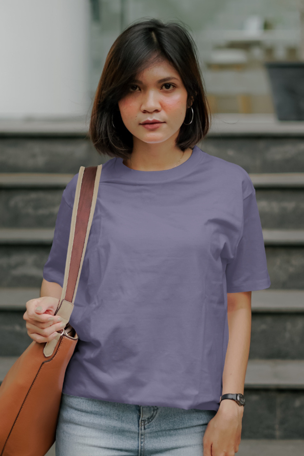 SOLIDS - OVERSIZED TEE - LAVENDER - Wild Chimp