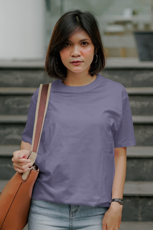 SOLIDS - OVERSIZED TEE - LAVENDER - Wild Chimp