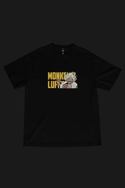 LUFFY GEARS - OVERSIZED TEE - BLACK