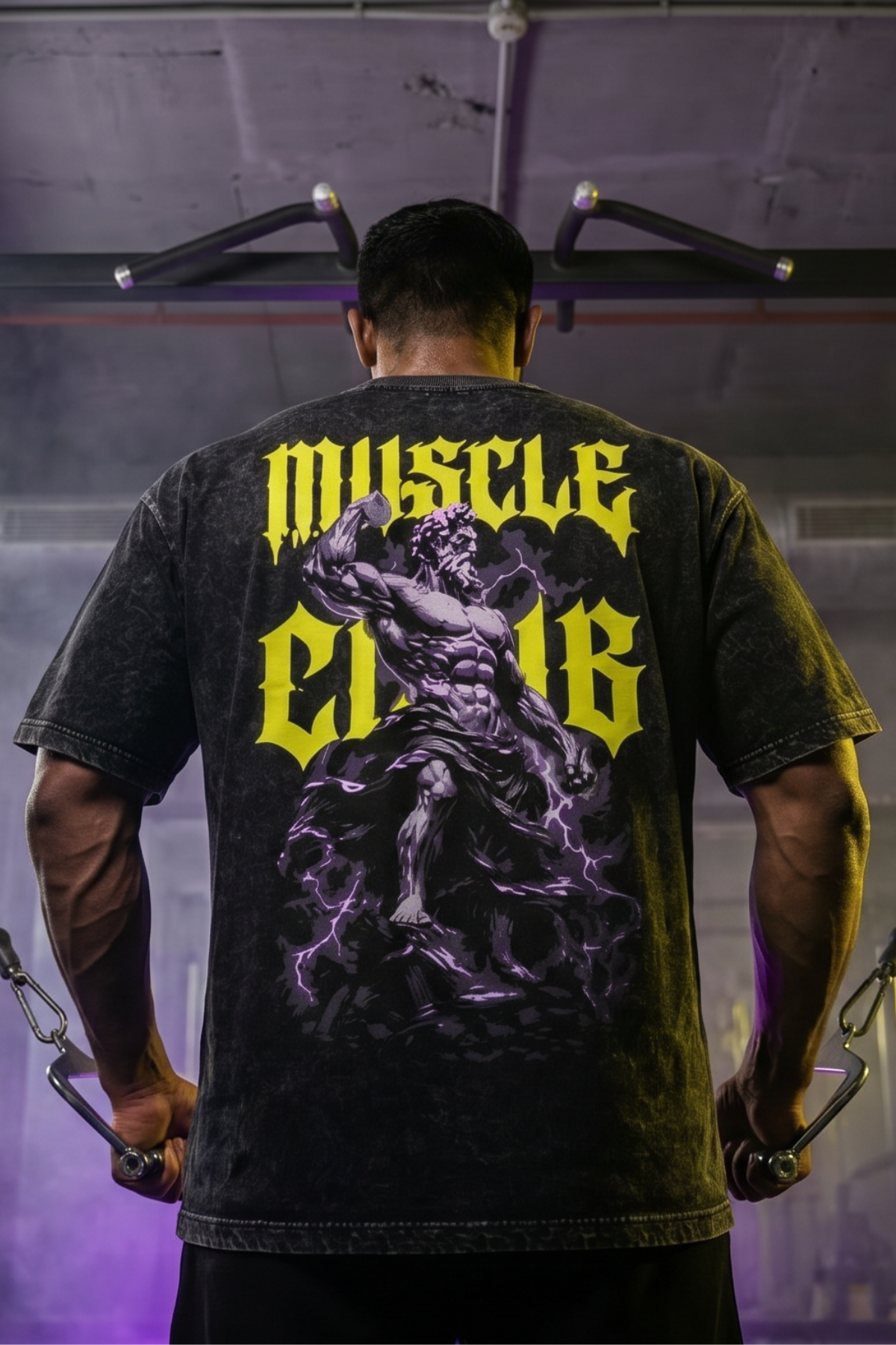 Muscle Club - Acid Wash - Black