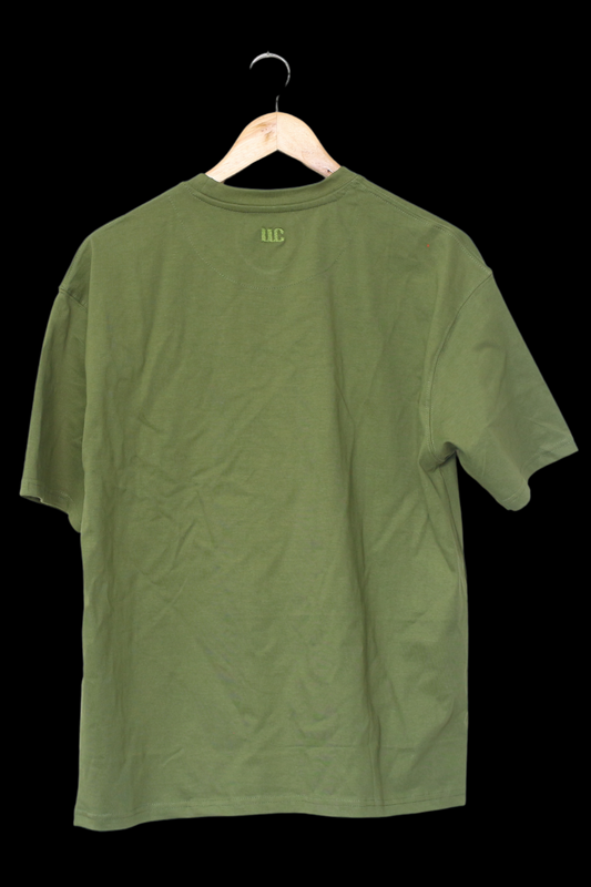 SOLIDS - OVERSIZED TEE - OLIVE GREEN - Wild Chimp