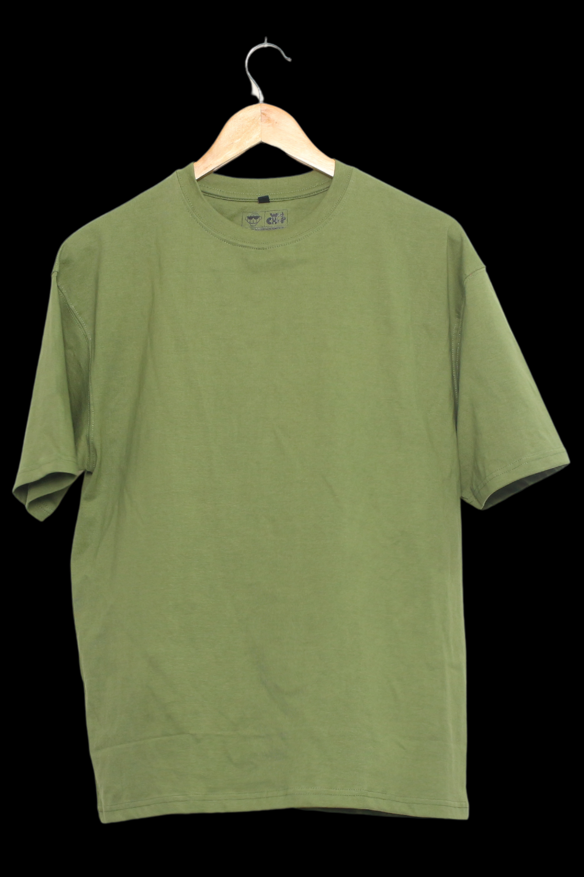 SOLIDS - OVERSIZED TEE - OLIVE GREEN - Wild Chimp