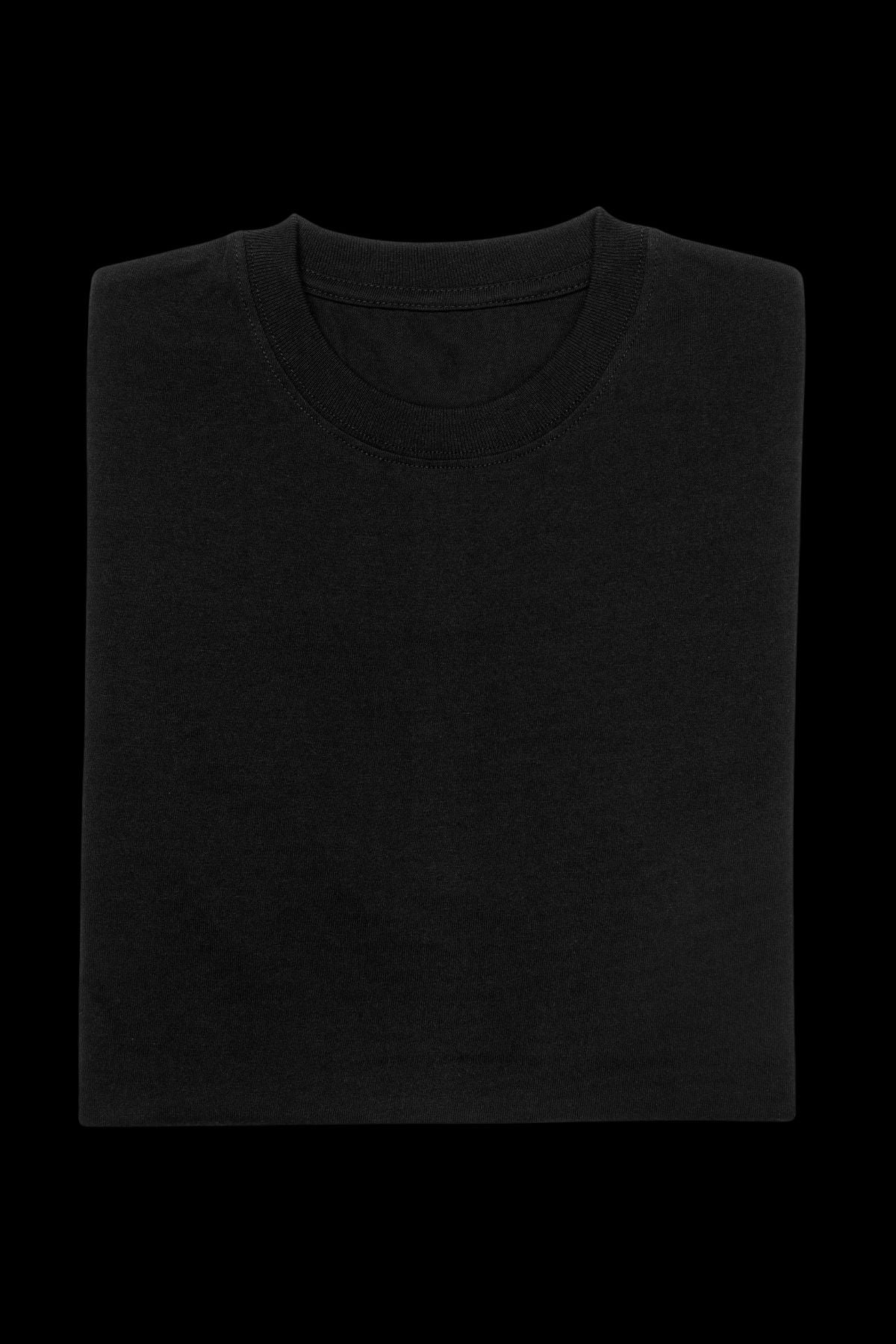 SOLIDS - OVERSIZED TEE - BLACK