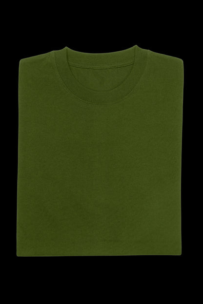 SOLIDS - OVERSIZED TEE - OLIVE GREEN