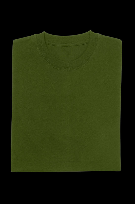 SOLIDS - OVERSIZED TEE - OLIVE GREEN