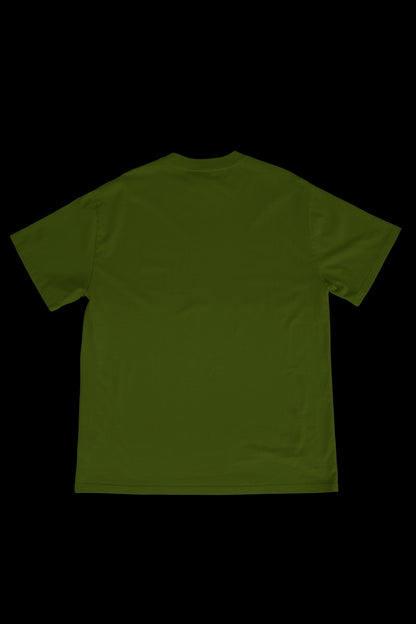 SOLIDS - OVERSIZED TEE - OLIVE GREEN