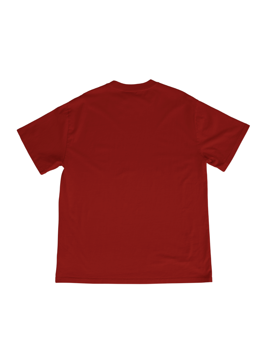 Oversized Premium Tee - Red - Solids