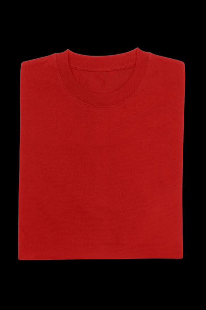 Oversized Premium Tee - Red - Solids