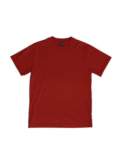 Oversized Premium Tee - Red - Solids