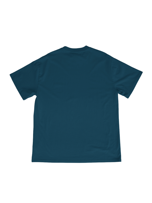 SOLIDS - OVERSIZED TEE - TEAL BLUE
