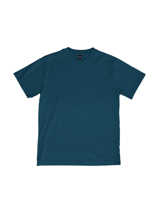 SOLIDS - OVERSIZED TEE - TEAL BLUE