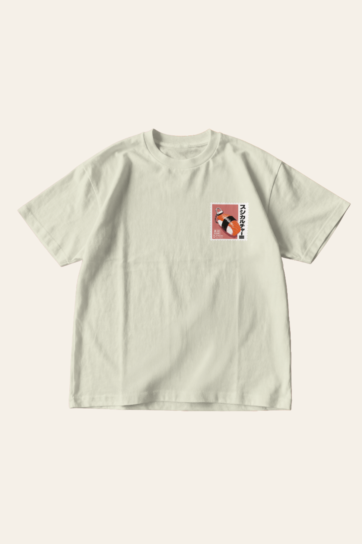 Sushi Culture - Oversized Tee - Beige