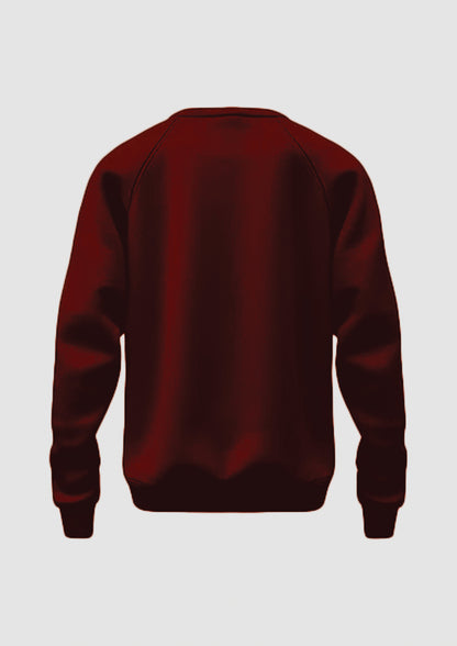 Sweat Shirt - Wine Red - Solids