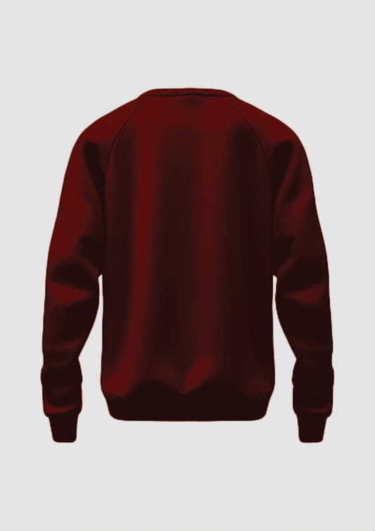 Sweat Shirt - Wine Red - Solids