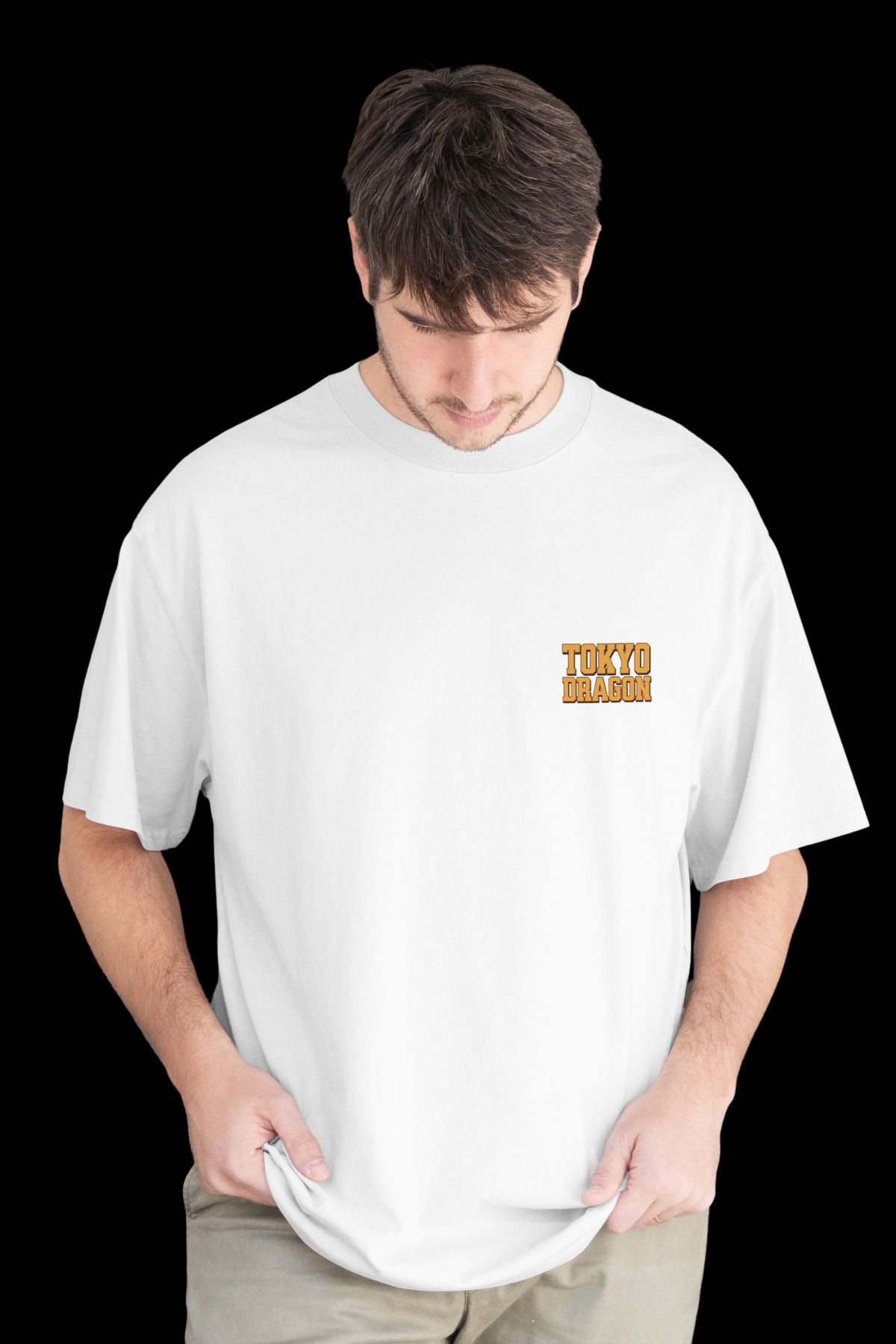 TOKYO DRAGON - OVERSIZED TEE - WHITE