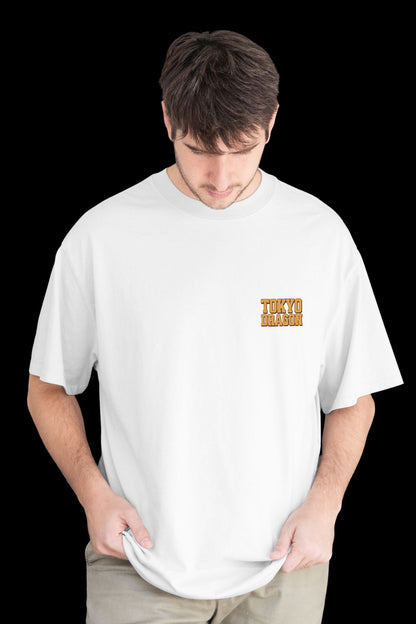 TOKYO DRAGON - OVERSIZED TEE - WHITE